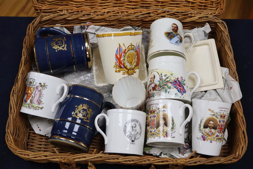 A group of Royal Commemorative ceramics from 1902